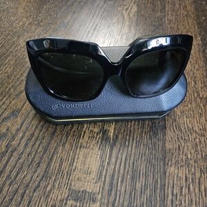 Von Zipper Glossy Black Sunglasses